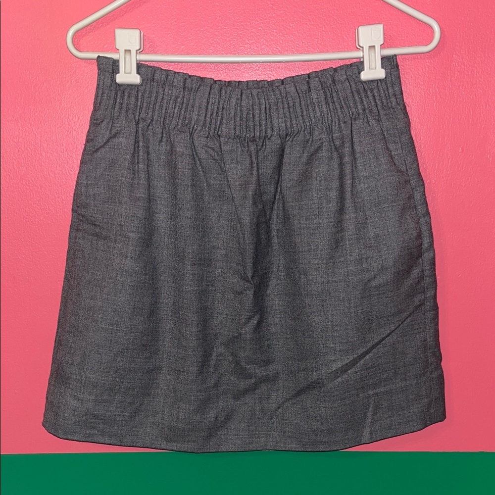 J. Crew Charcoal Mini Skirt